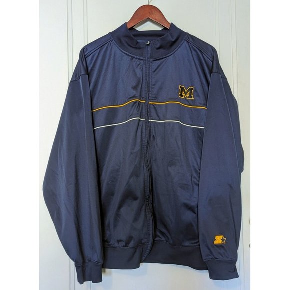 STARTER Other - Vintage Starter Michigan Wolverines Full Zip Track Jacket Men's XL 80s 90s